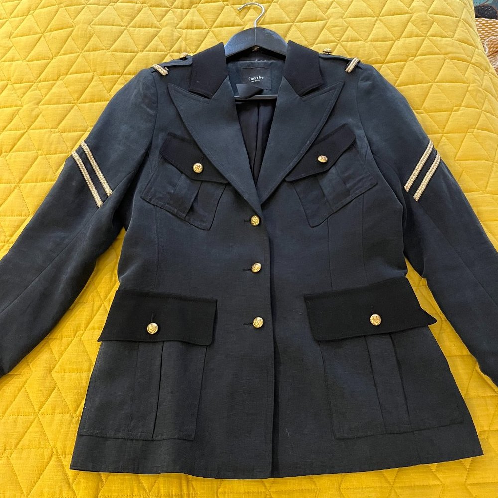 Smythe Military Tencel/Linen Blazer size 2